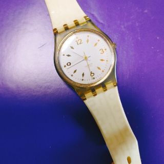 スウォッチ(swatch)のスウォッチ　90年代　ジャンク　白(腕時計)