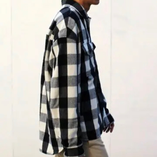 UNUSED block check shirt jacket キムタク着用