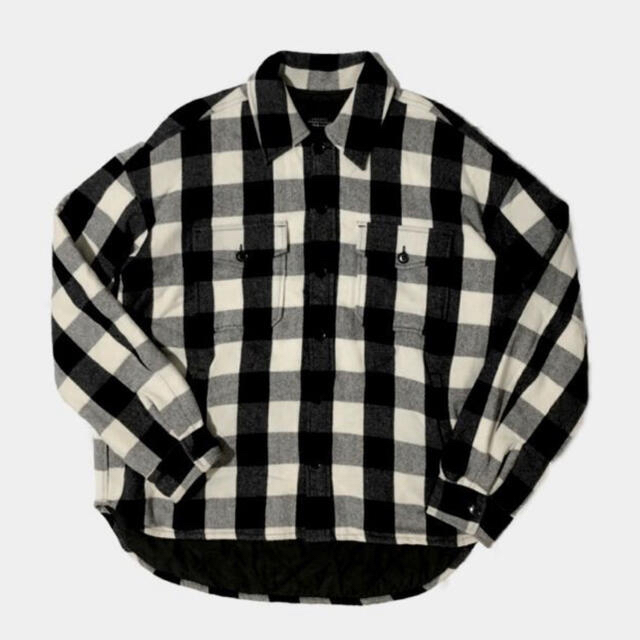 UNUSED block check shirt jacket キムタク着用