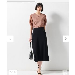 ニジュウサンク(23区)の23区 コットンツイル パフスリーブ カットソー 32(カットソー(半袖/袖なし))