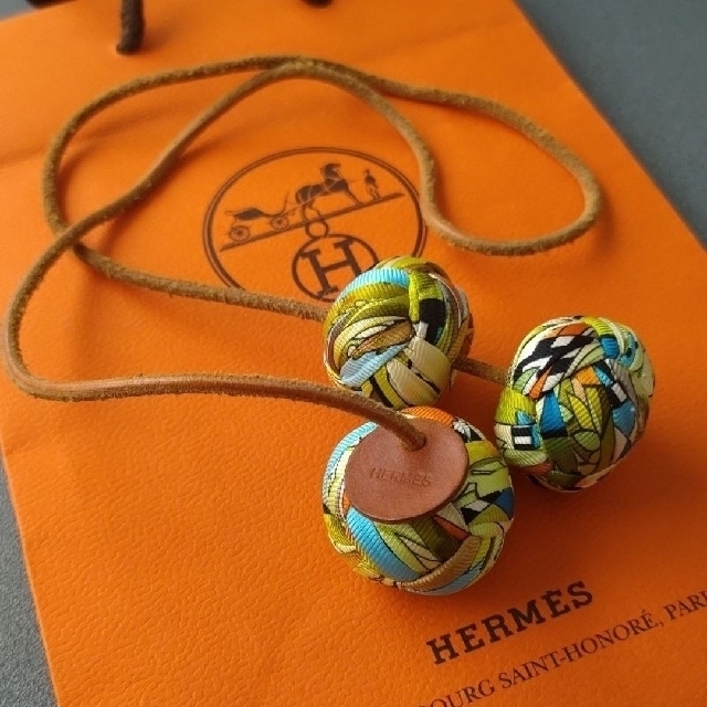 希少☆HERMES ★エルメスボンボンチャーム　ポンポンチャーム　バッグチャーム 2