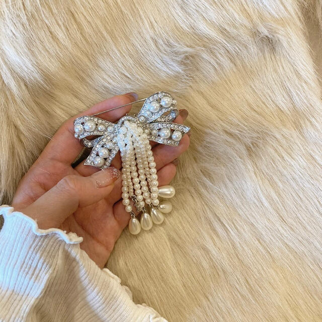 CHANEL❤︎リボン❤︎ブローチ- CHANEL❤︎リボン❤︎ブローチ-