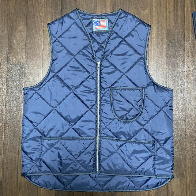 snapnwear キルティングベスト L Navy