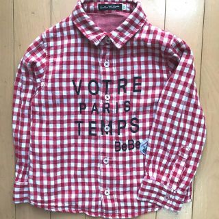 ベベ(BeBe)のべべ　BeBe 長袖シャツ　羽織り　サイズ110  (Tシャツ/カットソー)