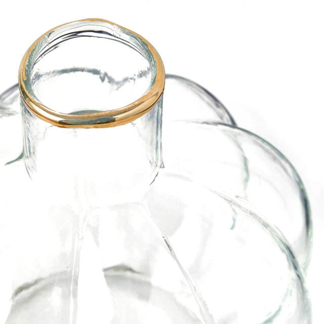 ZARA HOME(ザラホーム)のガラス　フラワー　ベース　　花瓶　新品未使用　H&M インテリア/住まい/日用品のインテリア小物(花瓶)の商品写真