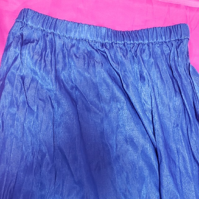 シワ加工　ロングスカート レディースのスカート(ロングスカート)の商品写真
