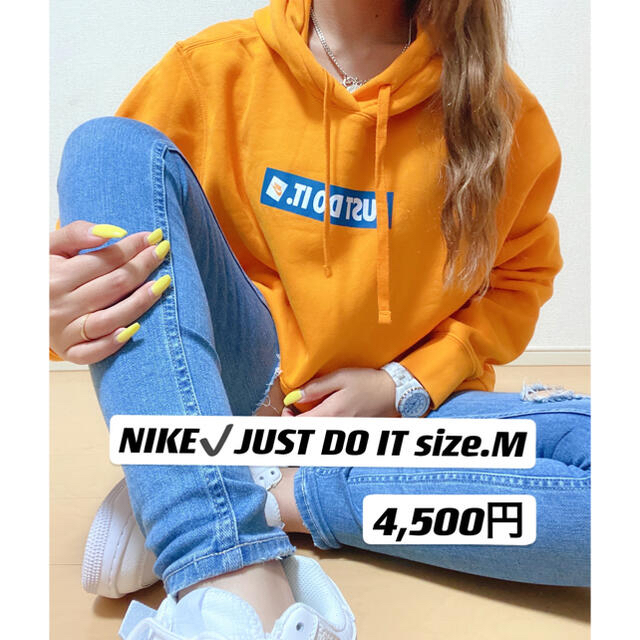 NIKE(ナイキ)のm断捨離様専用♡NIKE JUSTDOIT パーカー レディースのトップス(パーカー)の商品写真