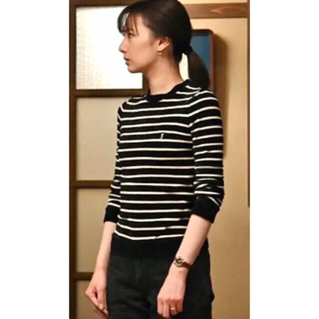 Saint Laurent(サンローラン)の最終大大大セール！北川景子さん着用★サンローラン ボーダートップス S レディースのトップス(ニット/セーター)の商品写真