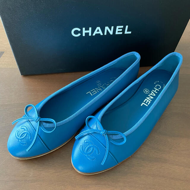 送料無料 CHANEL シャネル バレエシューズ バレエシューズ