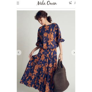 Mila Owen - Mila owen美品❤大柄花柄❤セットアップスカート