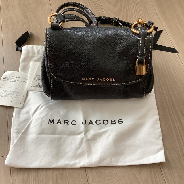 最終値下げ　マークジェイコブス　MARC JACOBS 黒革ショルダーバック