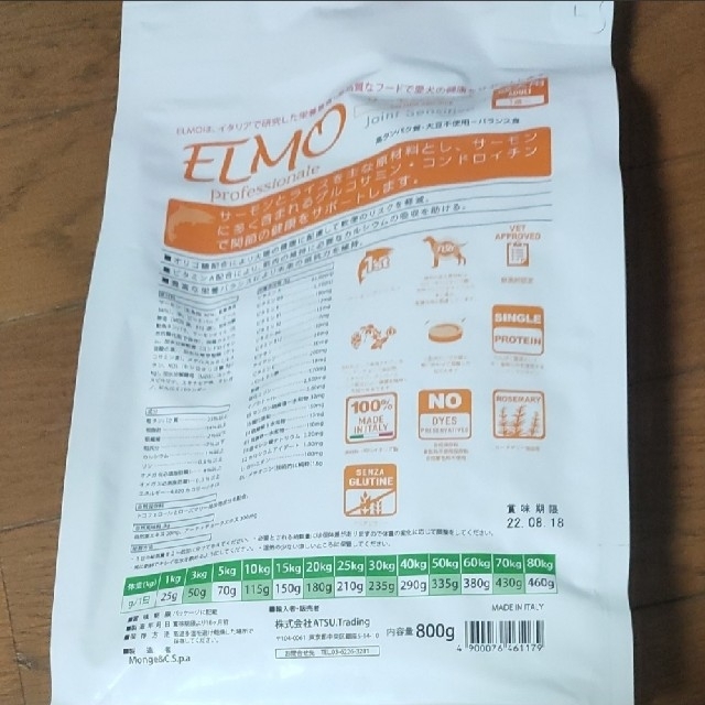 MELMO(メルモ)のELMO Professionale （ドッグフード） その他のペット用品(犬)の商品写真