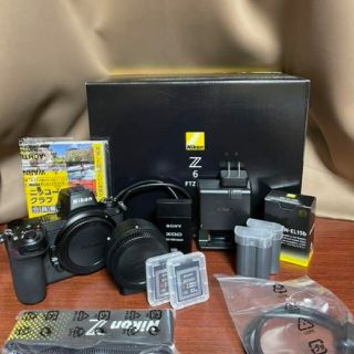 ニコン(Nikon)の【中古美品】ニコン Z6 FTZアダプターセット XQDメモリーカードも！(ミラーレス一眼)