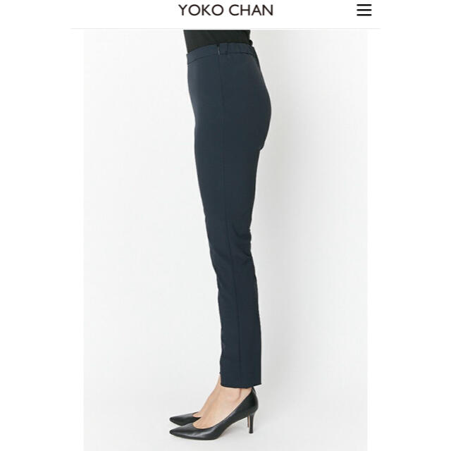 ヨーコチャン YOKO CHAN Slim Pants スキニーパンツ 36 紺