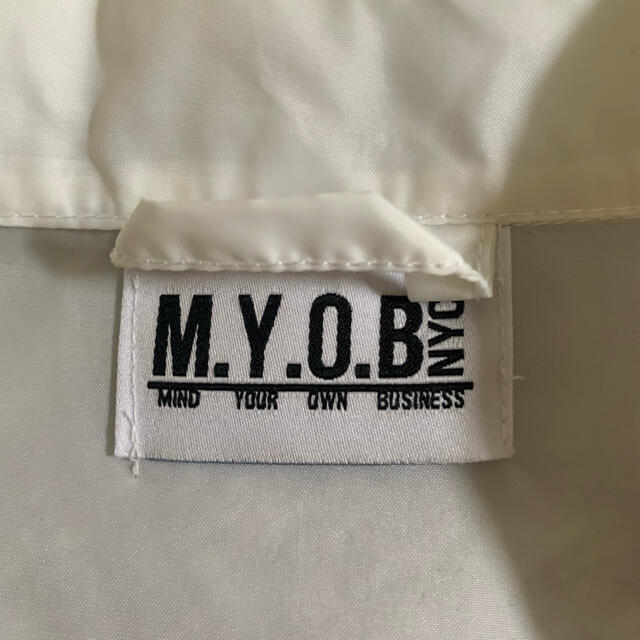 M.Y.O.B NYC コーチジャケット ホワイト MYOB