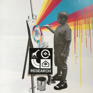 エルアールジー(LRG)のLRGエルアールジーUS限定RESEARCHデザインボックスステッカー(その他)