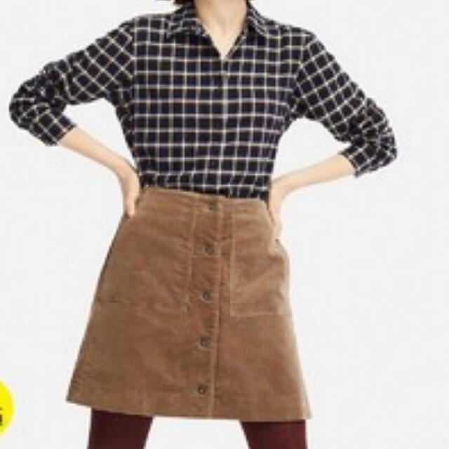 UNIQLO(ユニクロ)のUNIQLO コーデュロイスカート レディースのスカート(ひざ丈スカート)の商品写真