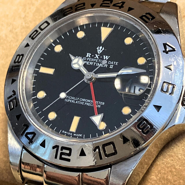 希少 美品 R.X.W EXPERTIMER Ⅱ GMT機能付 RXW 腕時計