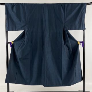 男着物 優品 143cm 70cm 正絹 【中古】(着物)