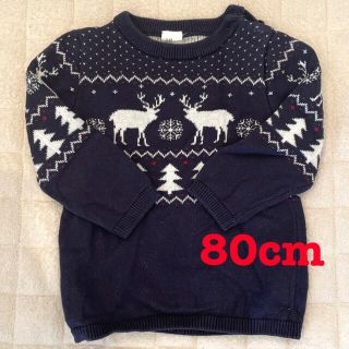 エイチアンドエム(H&M)の【H&M】セーター　ニット　トナカイ　クリスマス　(ニット/セーター)