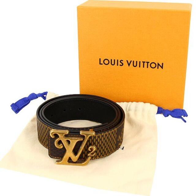 LOUIS VUITTON(ルイヴィトン)のLOUIS VUITTON サンチュールLVスクエアード ベルト 5212 メンズのファッション小物(ベルト)の商品写真