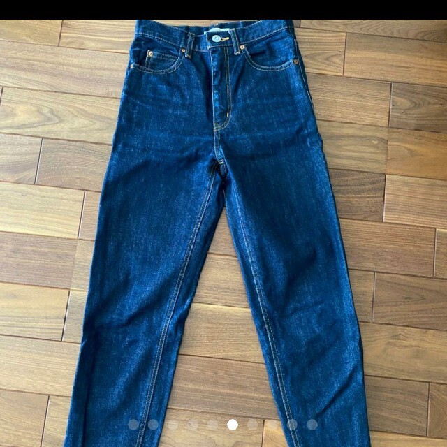 moussy(マウジー)のmoussy テーパードデニム　JAVA one wash denim レディースのパンツ(デニム/ジーンズ)の商品写真