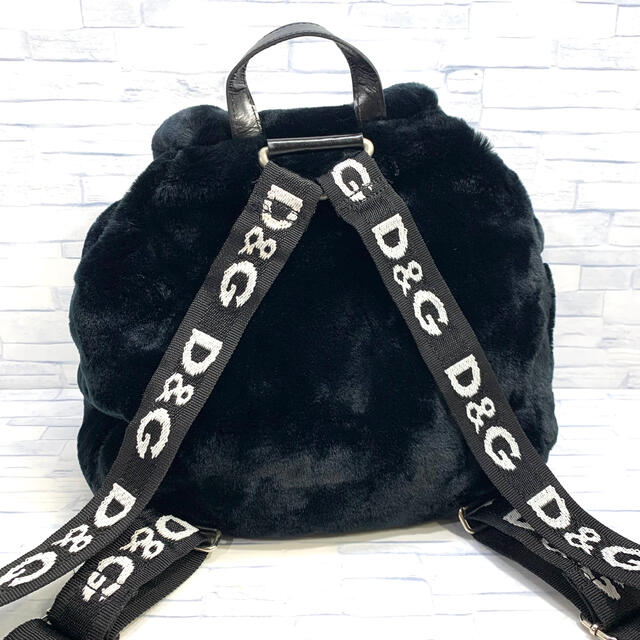 美品 D&G ドルチェ&ガッバーナ ファーリュック ロゴ www