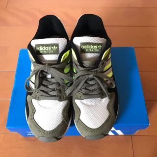 アディダス(adidas)のadidas ★ ulttech 24.5 ★ 白×カーキ(スニーカー)