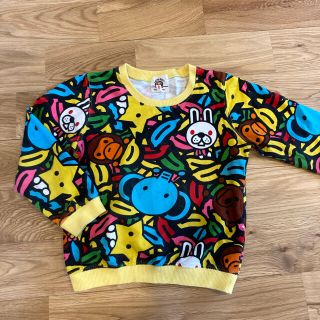 アベイシングエイプ(A BATHING APE)のエイプキッズ　トレーナー100(Tシャツ/カットソー)