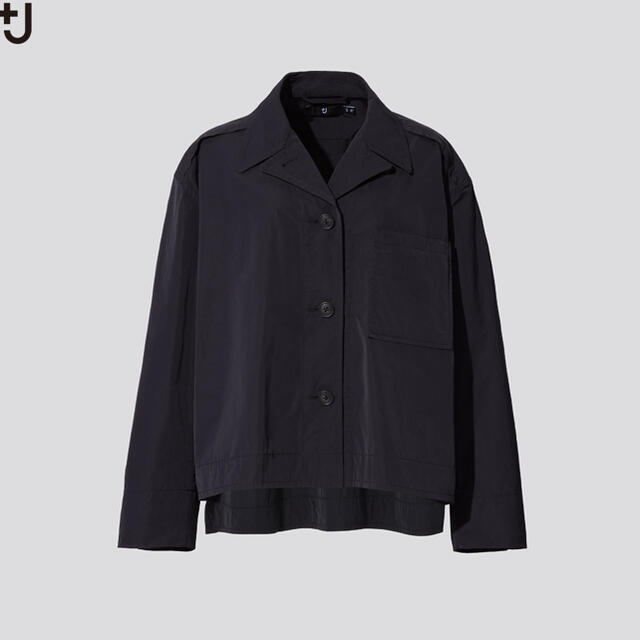 UNIQLO(ユニクロ)のUNIQLO ➕J ジルサンダー　オーバーサイズシャツジャケット レディースのジャケット/アウター(ナイロンジャケット)の商品写真