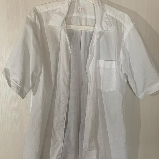 コモリ　21ss ベタシャンオープンカラーシャツ　2ホワイト定価