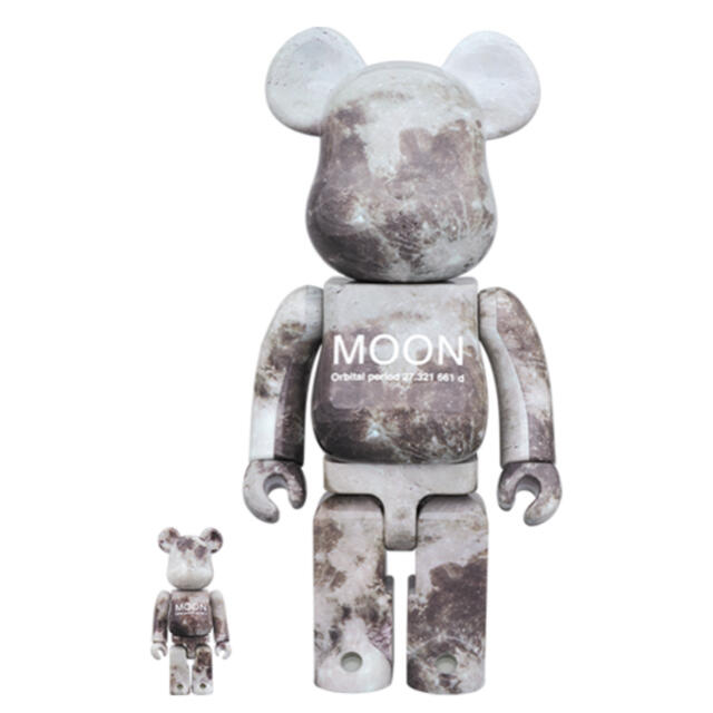 品質が MEDICOM TOY ムーン 100%&400% ベアブリック MOON 未開封 BE