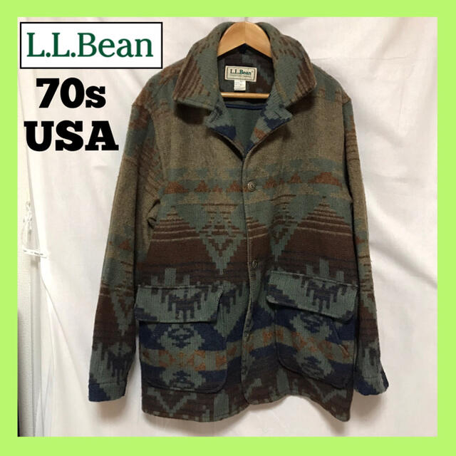 品数豊富！ L.L.Bean - llbean 70s エルエルビーン ウールジャケット コート ビンテージ ブルゾン