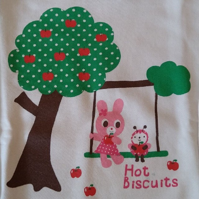 HOT BISCUITS(ホットビスケッツ)のホットビスケッツ　トレーナー 100cm キッズ/ベビー/マタニティのキッズ服女の子用(90cm~)(Tシャツ/カットソー)の商品写真