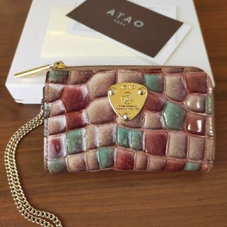 美品✨ ATAO　アタオキーケース+ミニ財布　アドリアエメラルド