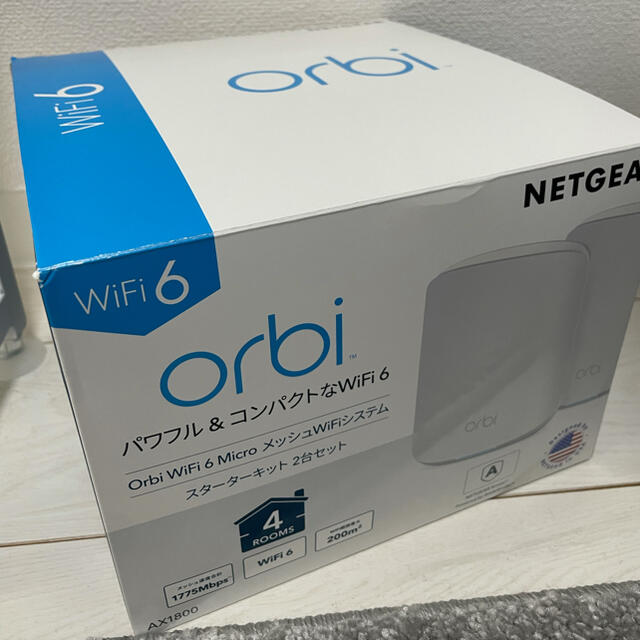 wifiルーター Orbi メッシュWifi6 AX1800 2台セットOrbiAX1800