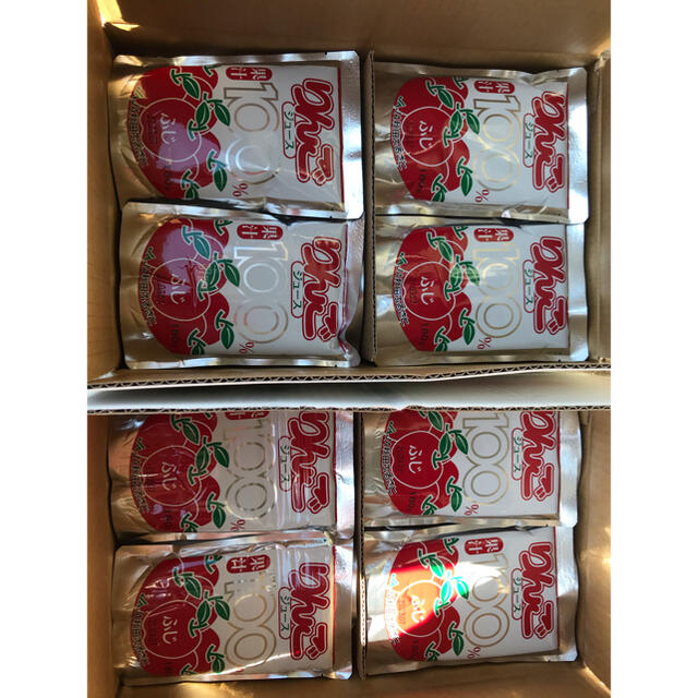 秋田産 無添加 りんごジュース 果汁100% 6箱(120袋入り)送料 秋田産 無添加 りんごジュース 果汁100% 6箱(120袋入り)送料