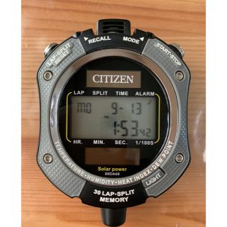 シチズン(CITIZEN)のソーラー電源　ストップウオッチ（防滴タイプ） (その他)