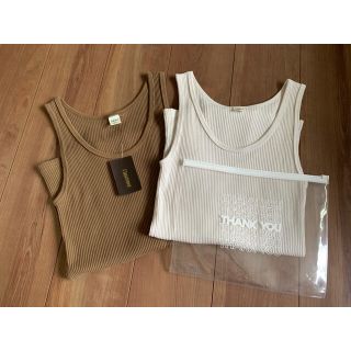 アパルトモンドゥーズィエムクラス(L'Appartement DEUXIEME CLASSE)のGOOD GRIFE グッドグリーフ RIB TANK TOP 2枚セット(タンクトップ)