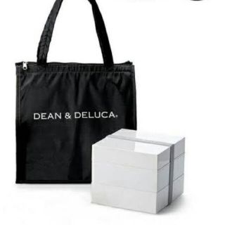 DEAN&DELUCA 三段重大 ホワイト クーラーバッグブラックL セット(弁当用品)