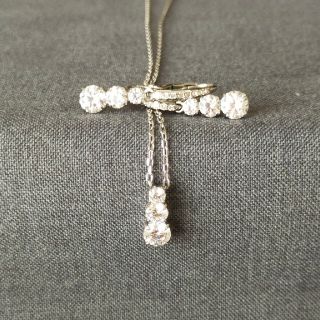 スワロフスキー(SWAROVSKI)の9/20削除 スワロフスキー ジルコニア ネックレス ピアスセット(ネックレス)