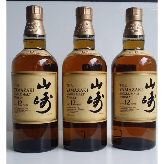 サントリー山崎12年　正規品　700ml 入り.3本