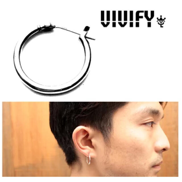 VIVIFY(ビビファイ)の新品未使用 VIVIFY ビビファイ Hoop Pierce 片耳分 メンズのアクセサリー(ピアス(片耳用))の商品写真
