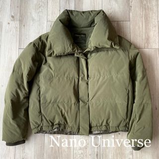 ナノユニバース(nano・universe)の【美品】Nano Universe ダウンジャケット 西川ダウン 36 カーキ(ダウンジャケット)