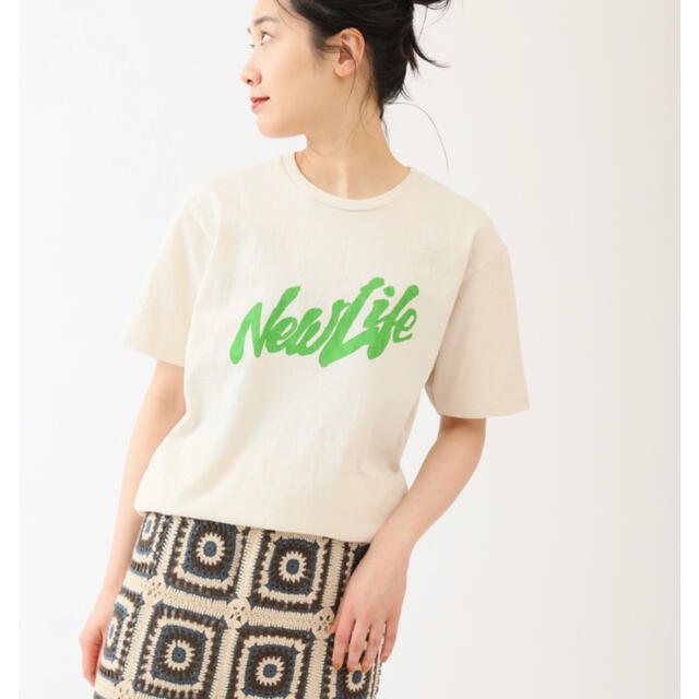 FRAMeWORK(フレームワーク)のFRAMe WORK MIXTA New Life ロゴ Tシャツ  新品 レディースのトップス(Tシャツ(半袖/袖なし))の商品写真