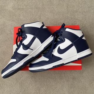 ナイキ(NIKE)のHU様専用★NIKE DUNK HIGH ダンクハイ ネイビー レトロ(スニーカー)