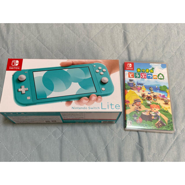 Nintendo Switch lite ターコイズ あつ森セット