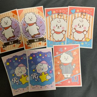 BT21 デコステッカー7枚セットRJ ソクジン ジン おまけ付き(アイドルグッズ)