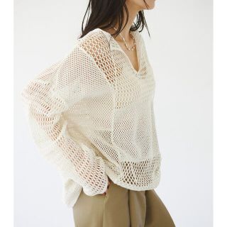 トゥデイフル(TODAYFUL)のTODAYFUL Patchwork Mesh Tops(カットソー(長袖/七分))