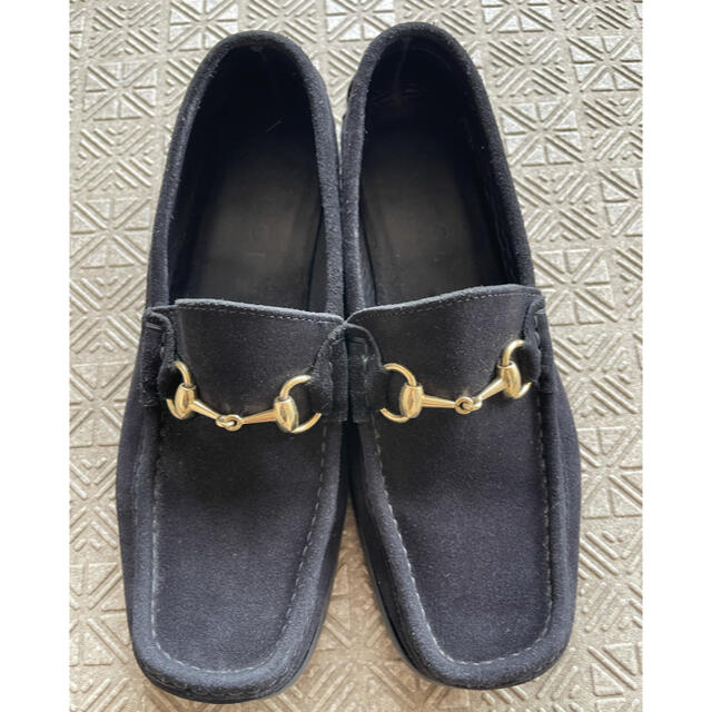 Gucci(グッチ)のGUCCI メンズ スエード製ローファー 23401 25.5cm 40 1/2 メンズの靴/シューズ(その他)の商品写真